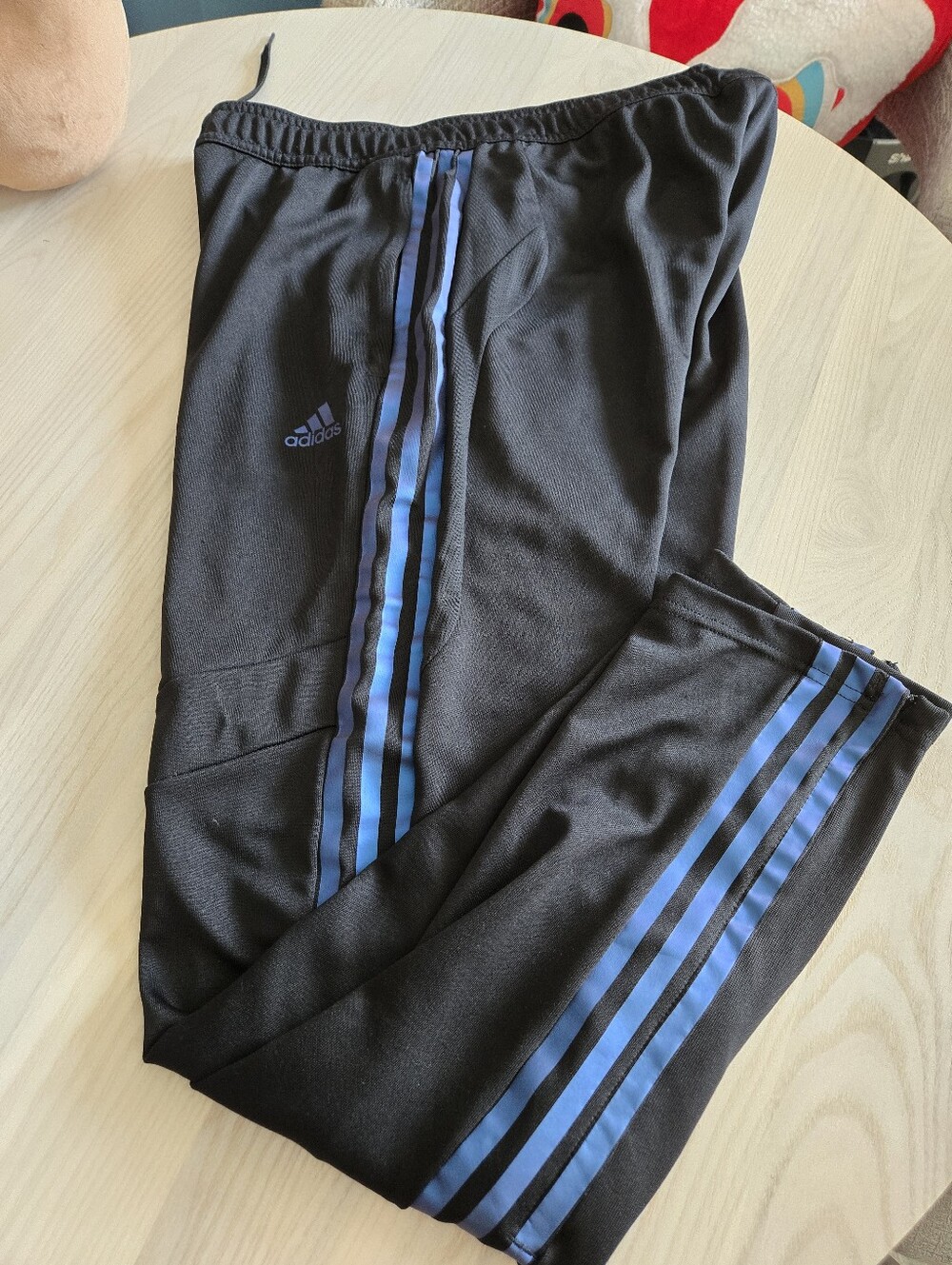 Adidas Tiro Pants Womens Large Iridescent Black Blue